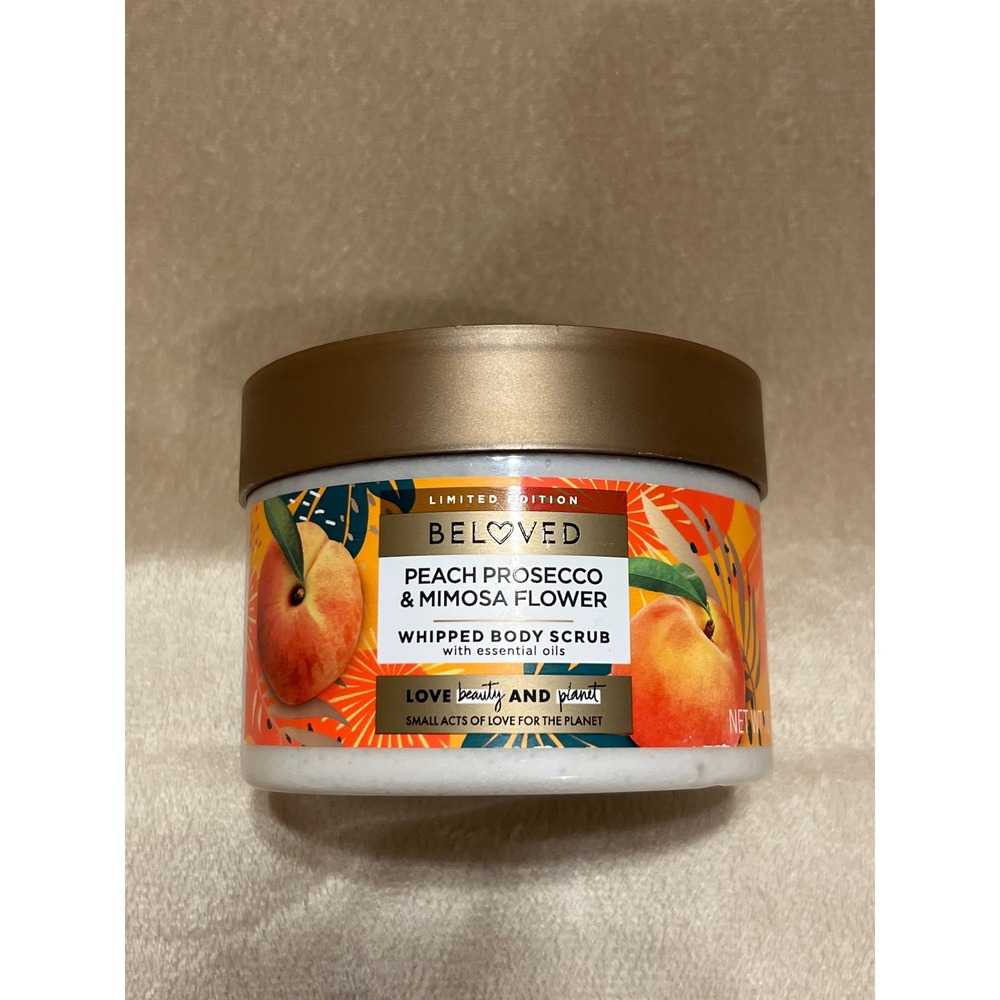 Beloved Peach Prosecco & Mimosa Flower Whipped Body Scrub - Limited Edition